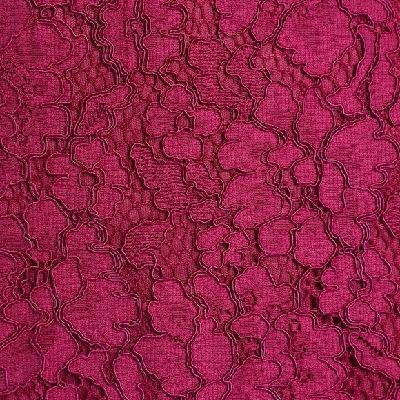 Lulus Keep It Social Magenta Lace Bodycon Mini Dress Sz. Small - Picture 4 of 14